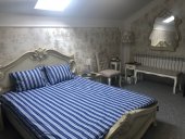 Lenjerie de pat pentru doua persoane, TDK Iacob, 100% bumbac, cearceaf uni albastru, multicolor, 220x240 cm